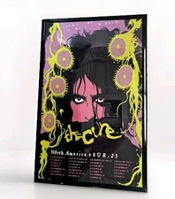 The Cure 2023 N American Tour Poster 11 X 17 Framed
