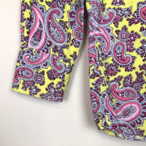 Elie Balleh Italy Boys’ Paisley Print Pink Yellow White Button-Up Dress Shirt 6 - Picture 4 of 9