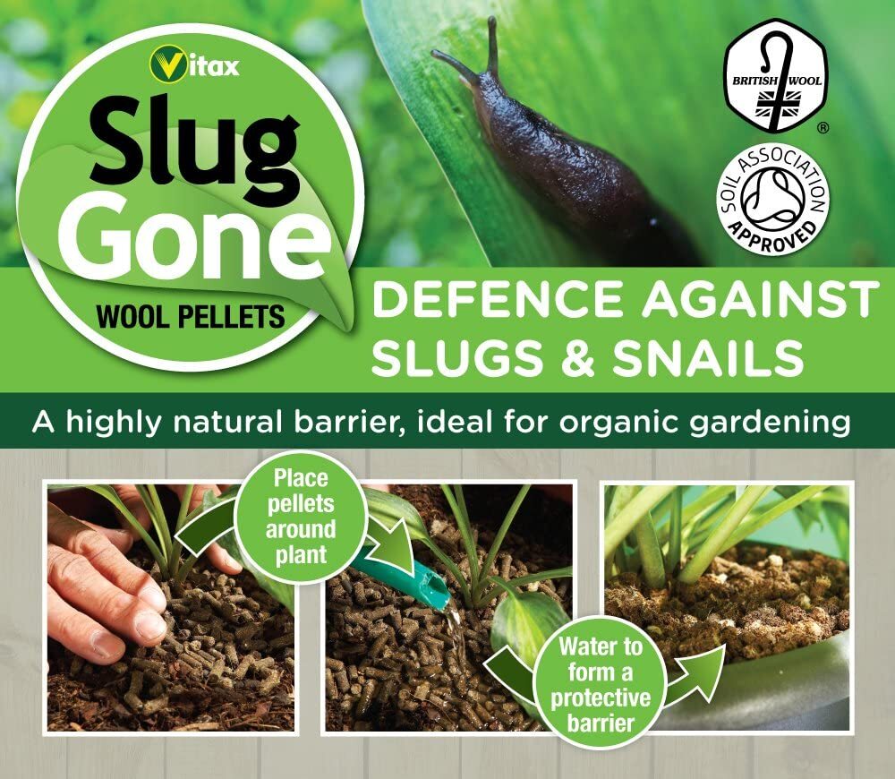 Slug Gone Natural, organic wool pellets for the deterrent of slug and