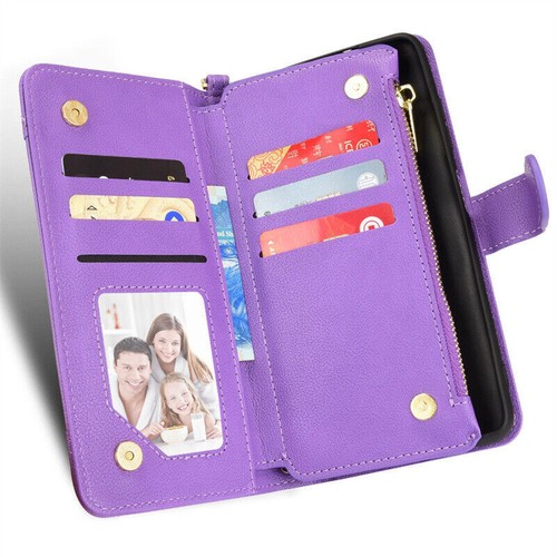 Zipper Card Wallet Strap Leather Flip Stand Phone Case For Nokia G300 G50 XR20 - Picture 25 of 62