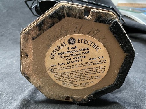 GE Trade Wind Table Fan vintage #49X718 - Picture 5 of 5