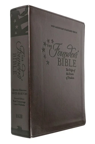 Founders' Bible - NASB LeatherSoft Second Edition by David Barton (2017, Leather)