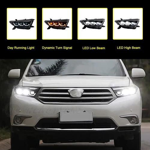 Faros LED de HCmotion para Toyota Highlander 2011-2013 Start Up Animation - Imagen 6 de 11