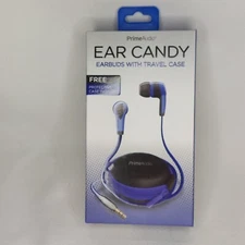 Prime Audio Ear Candy Earbuds Travel Case Compatible iPhone Android Galaxy