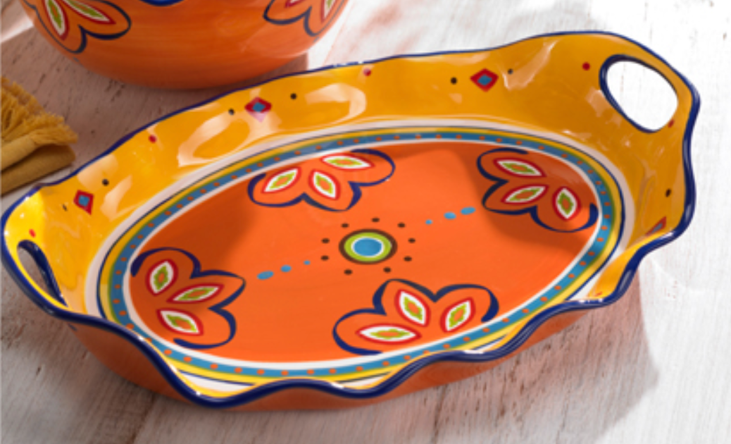 Princess House Solara Sunset Serving Tray 6709 HTF | eBay