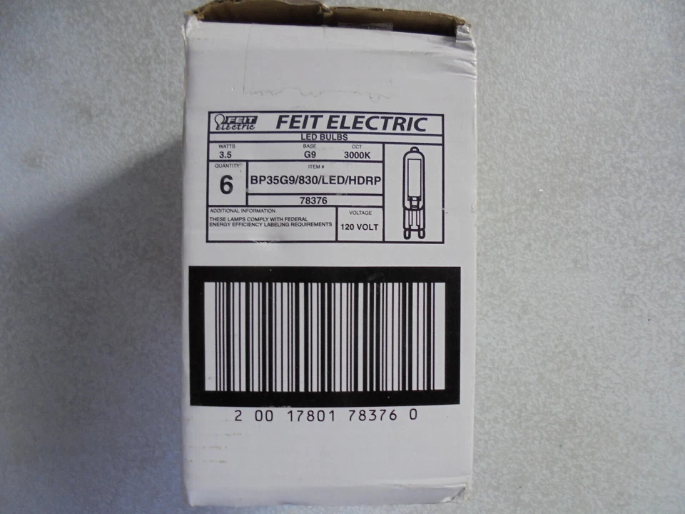 Feit 35-Watt Equivalent Bright White (3000K) T4 G9 Bi-Pin Base LED Light 6PK - Image 2 of 3