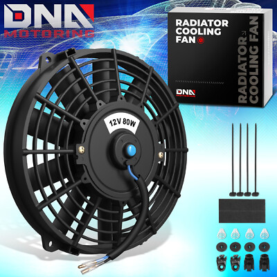 7'' 12V VOLT ELECTRIC SLIM PUSH/PULL ENGINE COOLING/RADIATOR FAN+MOUNTING KIT