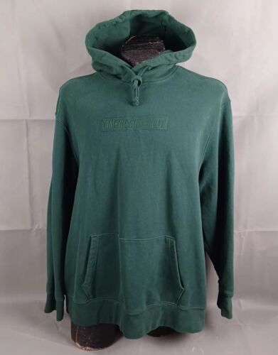 American Eagle Mens Hoodie 3XL Big & Tall Thick Green Cotton Embroidery Logo - Foto 1 di 19