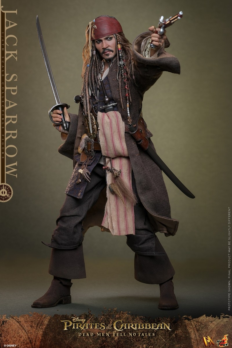 Hot Toys DX37 Pirates Caribbean 5 Jack Sparrow Standard Ver