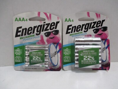 NEW ENERGIZER AAA +AA Rechargeable Power Plus NiMH Batteries  8-Pack