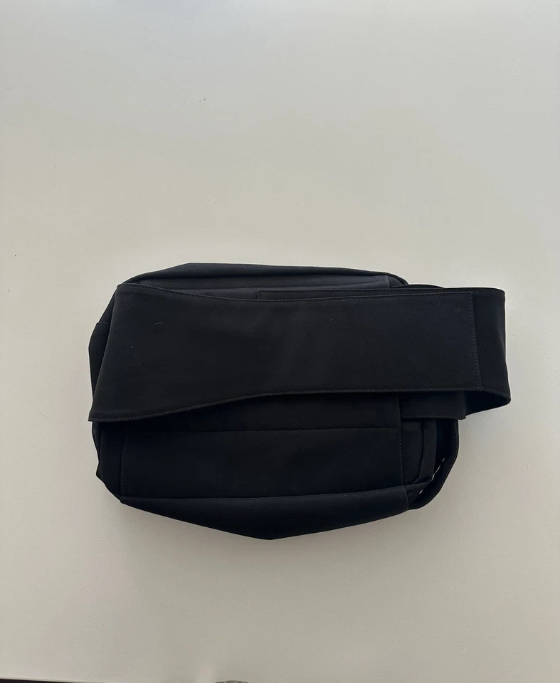 Vintage Prada Sport Nylon Belt Fanny Pack Bag Black Red Logo Waist Rig Y2K - Image 2 of 4