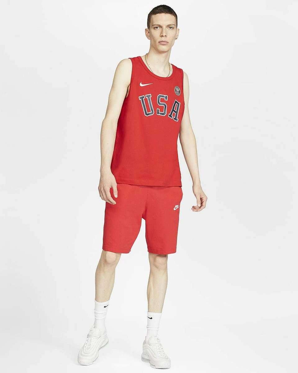 Nike オリンピックチーム タンクトップ アメリカ　Team USA ナイキ Nike Team USA Heritage Tank Top Tokyo 2020 Olympic Red White Blue