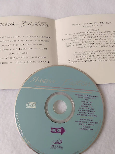Sheena Easton Bonus Tracks S/T CD Pop Electronic Synth One Way Reissue Rare 90's - Image 3 of 4