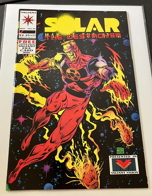 Solar, Man of the Atom #33 WITH CARD - 1994 Valiant Comic - Bagged & Boarded