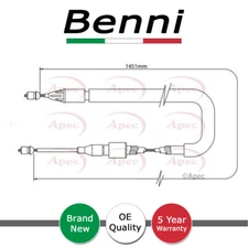 Hand Brake Cable Rear Right Benni Fits Renault Clio 1998-2009 8200228260