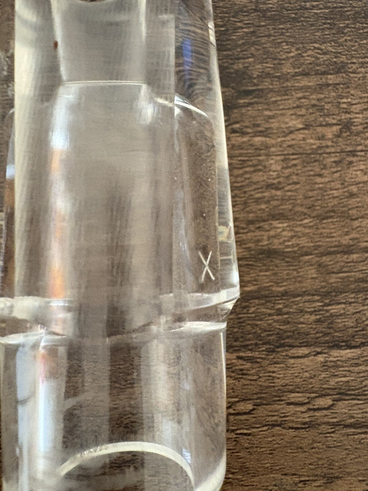 RARE NOS Babbitt Elkhart Clear Plastic “X” Alto Saxophone Mouthpiece | Vintage