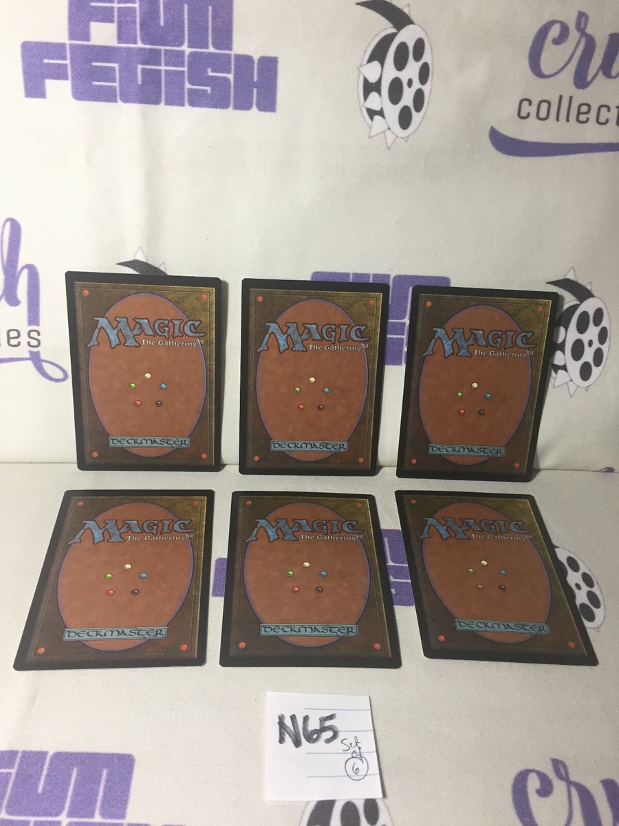 Set of 6 Magic The Gathering DeckMaster Trading Cards [N65] Orcish