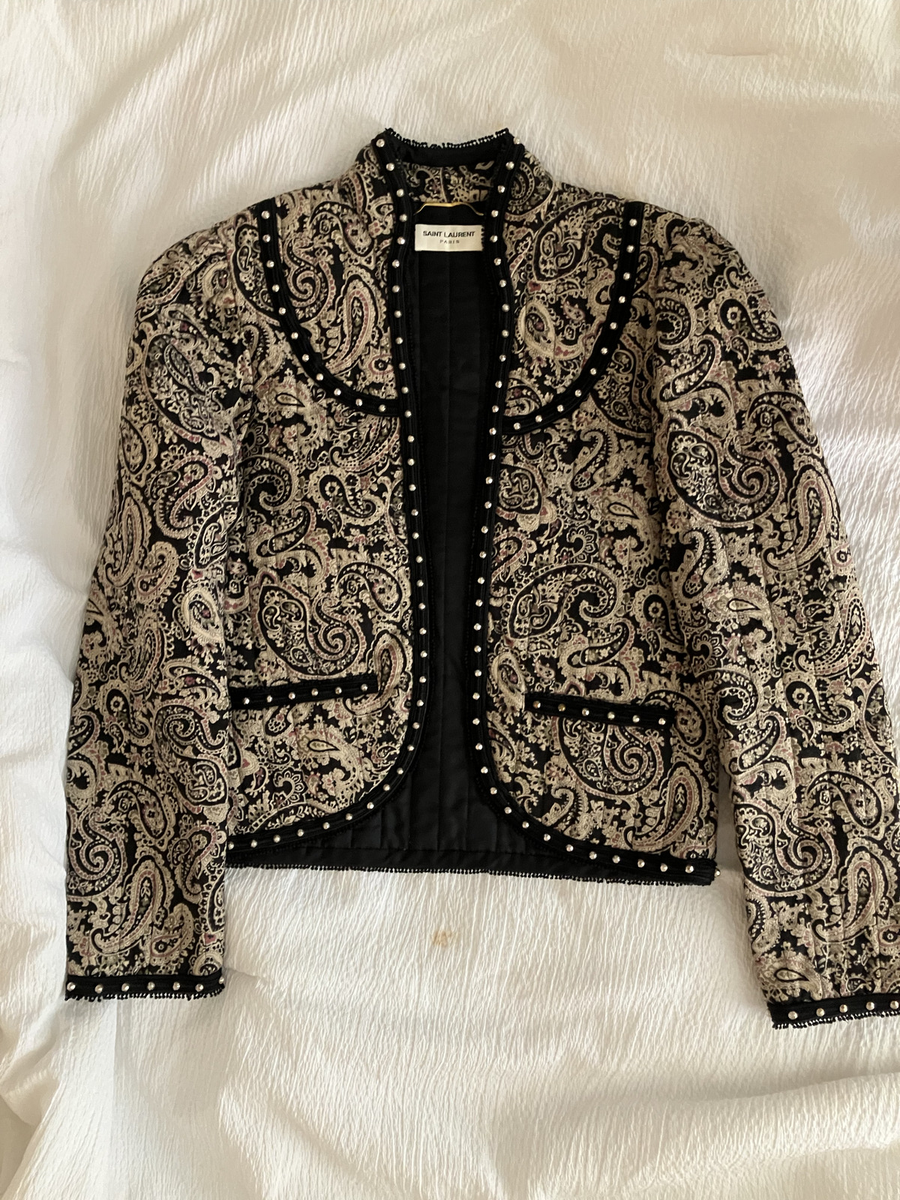 YSL (Saint Laurent) cropped blazer/jacket (Womens), Small