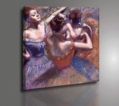 Edgar Degas Ballerine dietro le Quinte Stampa su Tela Cotone Vernice  Pennellate