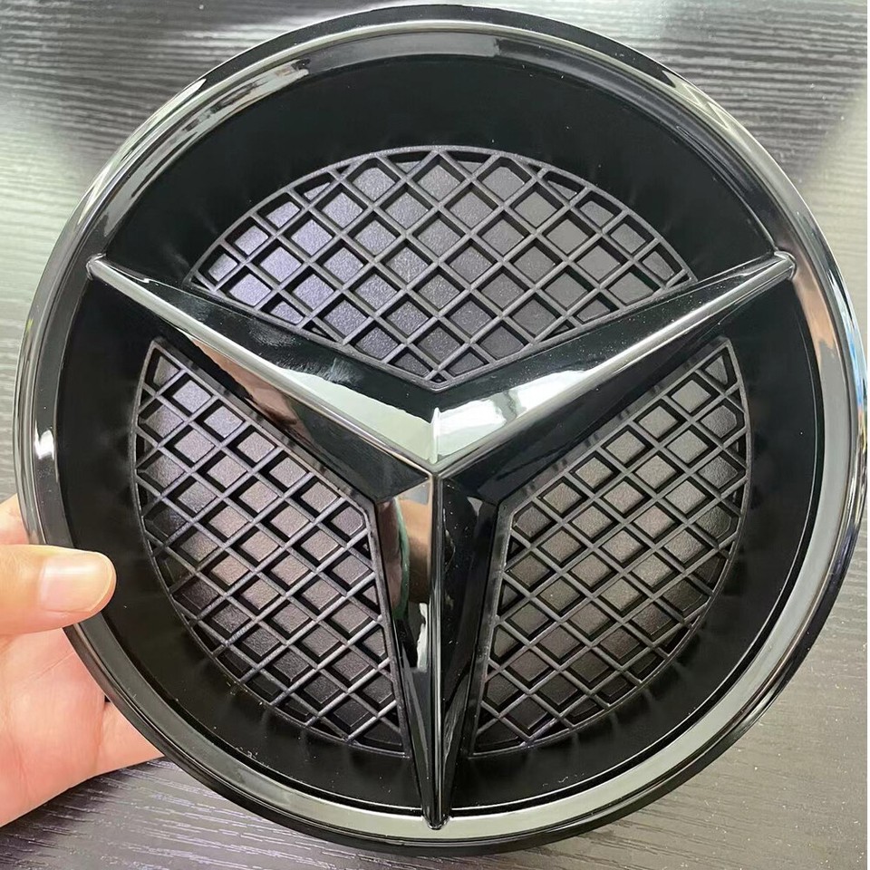 For Mercedes Benz Gloss Black FRONT GRILL STAR BADGE for A,C,B,GLA,CLA ...