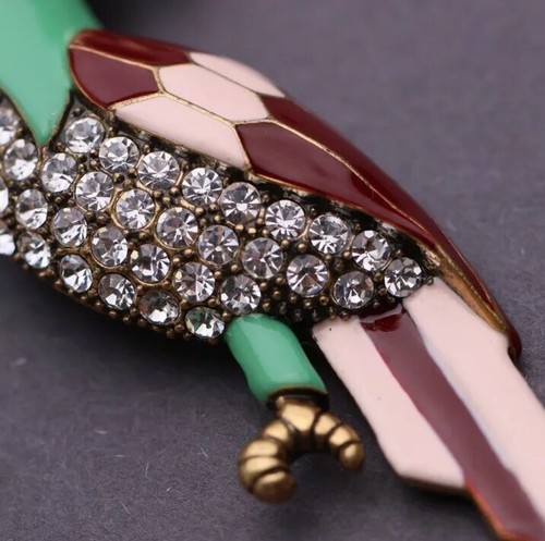 Grande broche perroquet tropical Marc Jacobs - Photo 3/7