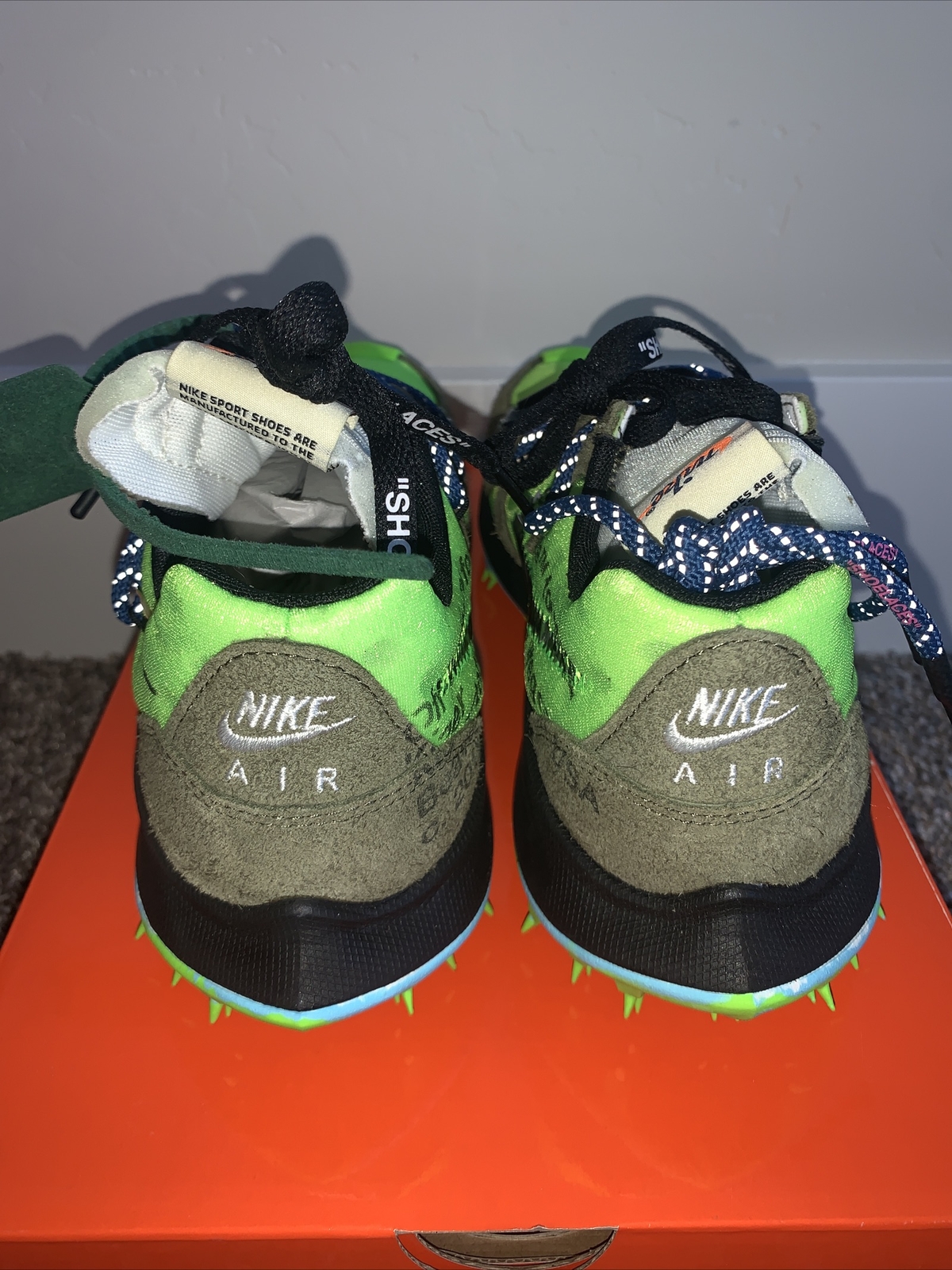 OFF WHITE X NIKE Nuovo bianco sporco x Nike Zoom Terra Kiger 5 Wmns 10 uomo 8 5 CD8179 300