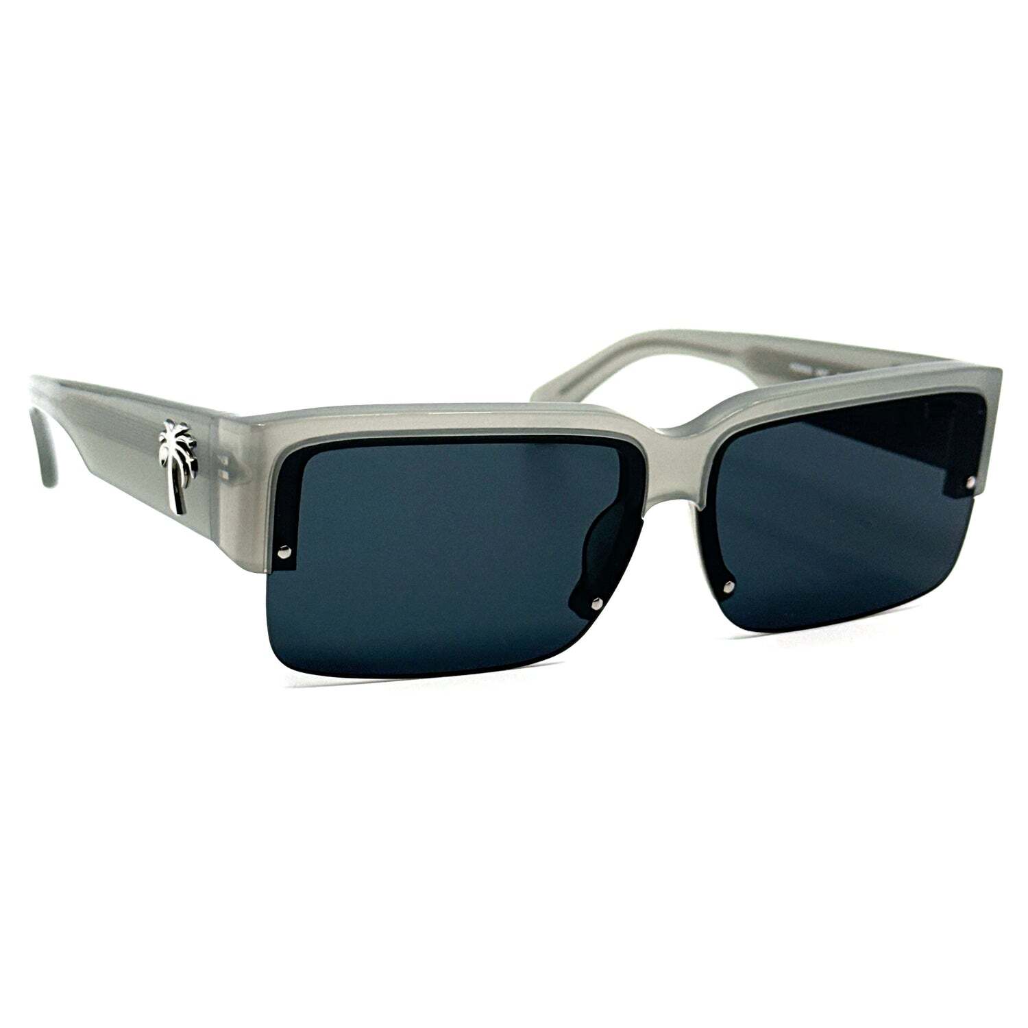 НОВЫЕ солнцезащитные очки Palm Angels PERI053S24PLA0010907 Drain серого цвета