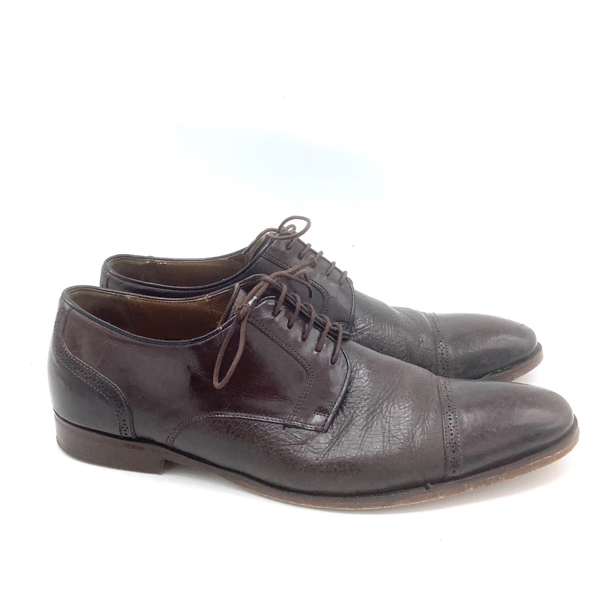 Mezlan Orbison Mens Brown Leather Cap Toe Derby Dress Shoes 13 M Spain NEW SOLES Mezlan Orbison Cap Toe Dress Shoe Brown Leather Mens US 9 M  main image 2