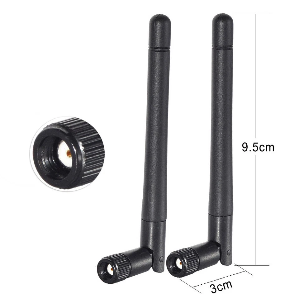 2 DualBand WiFi Antenna For Wireless Network Card USB Adapter Security IP Camera - Image 2 of 4