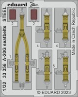 MW22 Eduard 33356 A-20G Seatbelts Steel 1/32 Zoom Set For Hkm