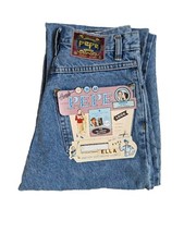 Pepe Ella Ladies Loose Fit Stonewashed Size 11 Vintage 80's