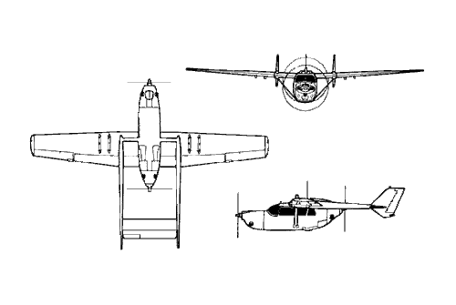 O-2 Skymaster Military O2 Airplane Desktop Kiln Dried Wood Model Small New - Picture 3 of 3