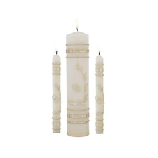 CB Church Supply Hand Crafted Wedding Candle Set by Will & Baumer, Set of 3 READ