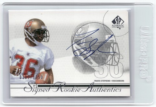 2002 Upper Deck SP ROOKIE AUTO #211 Travis Stephens TAMPA BAY BUCCANEERS