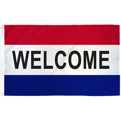 WELCOME 3'X 5' FLAG POLY