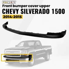 Front Upper Bumper Cover Textured Black For 2014 2015 Chevrolet Silverado 1500