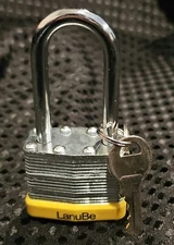 ONLY $1 Each! Laminated Steel Keyed PadLocks w/ 2keys (40mm)