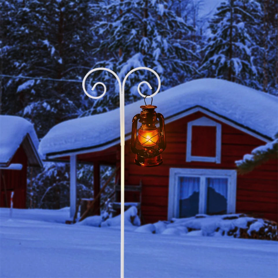 2 ganchos de pastor 94 pulgadas de alto 1/2 grueso resistente al óxido metal sólido para boda de pájaros Foto 4 de 4