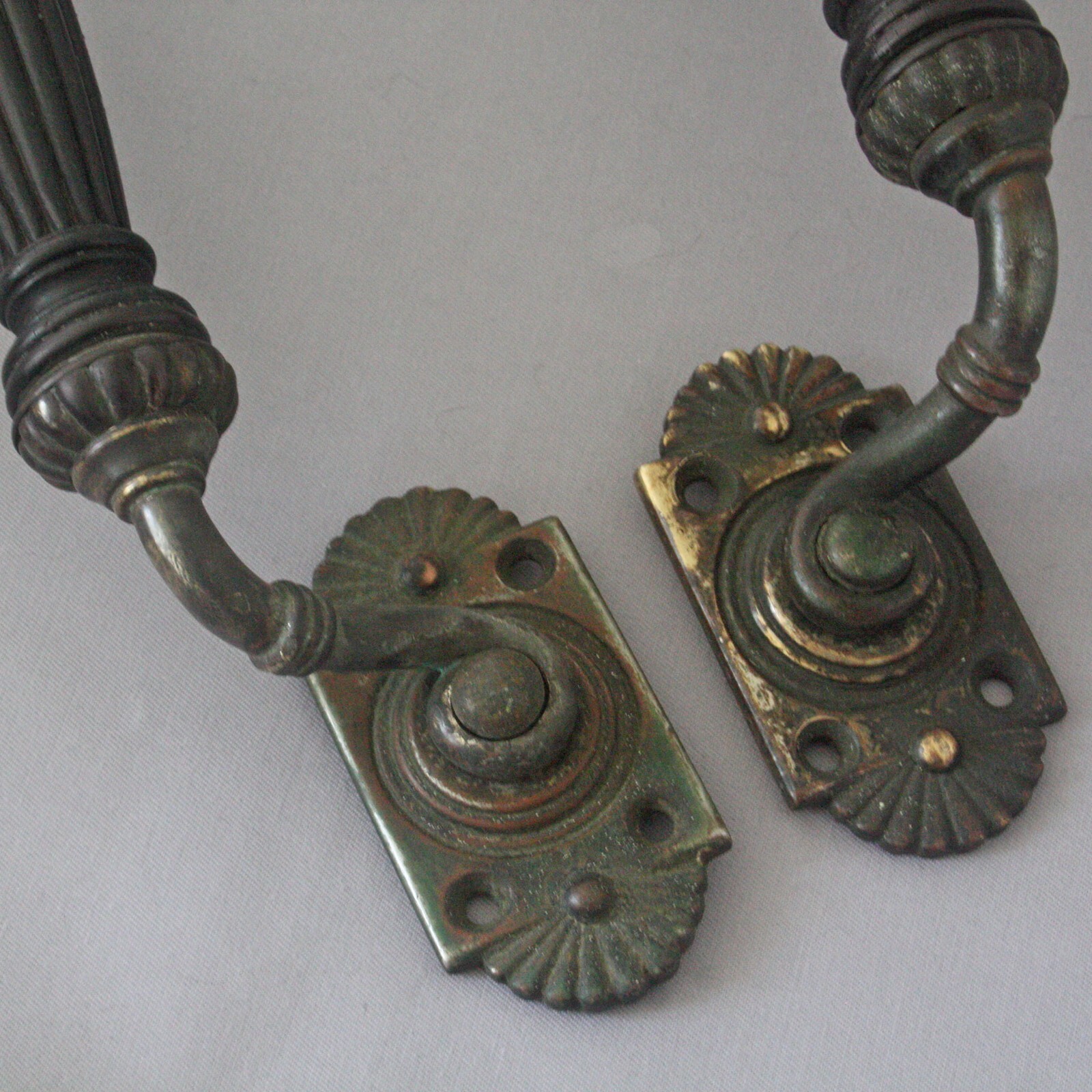 Victorian Ebony Pull Door Handles eBay
