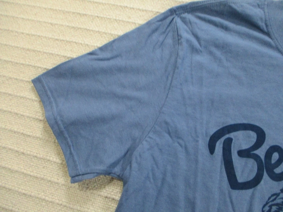 Camisa Barbuda Para Su Placer Para Hombre Azul Medio David Goliat Manga Corta Nueva Foto 4 de 4