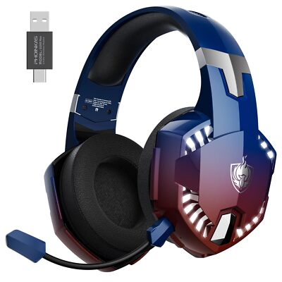 YOTMS Wireless Gaming Headset for PC, PS4 PS5, Mac, Switch, G2000Max Over Ear
