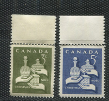 Canada 1967 Christmas Set 3c & 5c MNH Scott 443–444