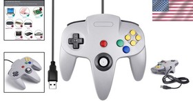 Plug and Play N64 Wired Controller - 14 Button Joystick for PC & Console