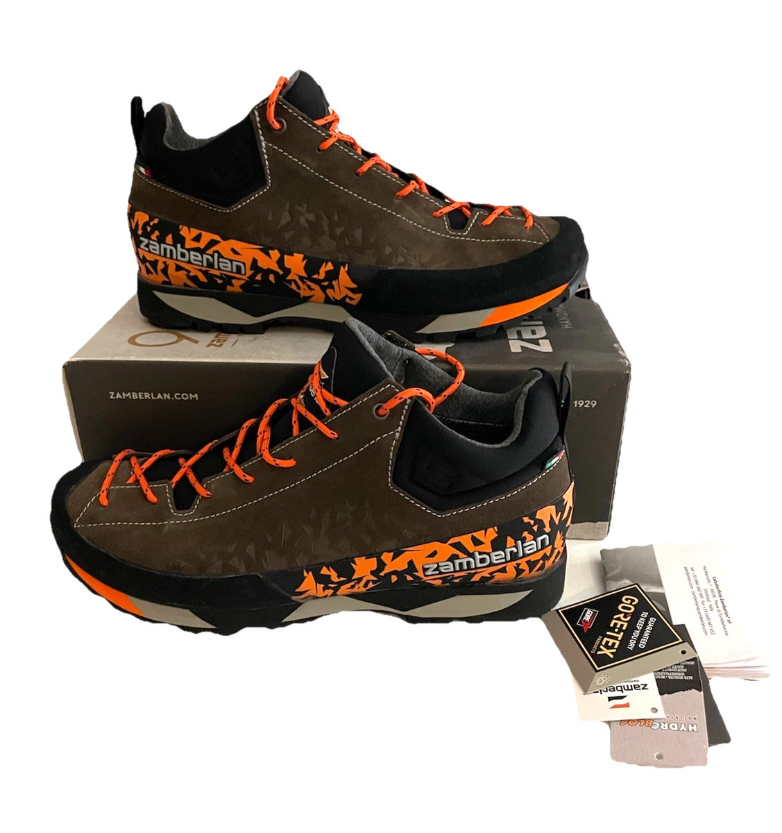 Zamberlan 215 Salathe GTX RR Mens Hiking Shoes Size 9.5 44 Brown