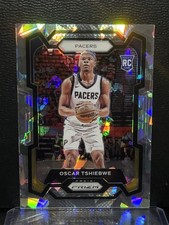 Oscar Tshiebwe 2023-24 Panini Prizm #292 Prizms Ice Rookie Card. rookie card picture