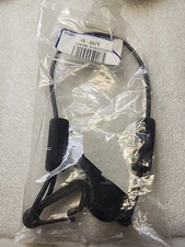 WPS FLOATING BLACK WHISTLE W/ LANYARD 13-0571