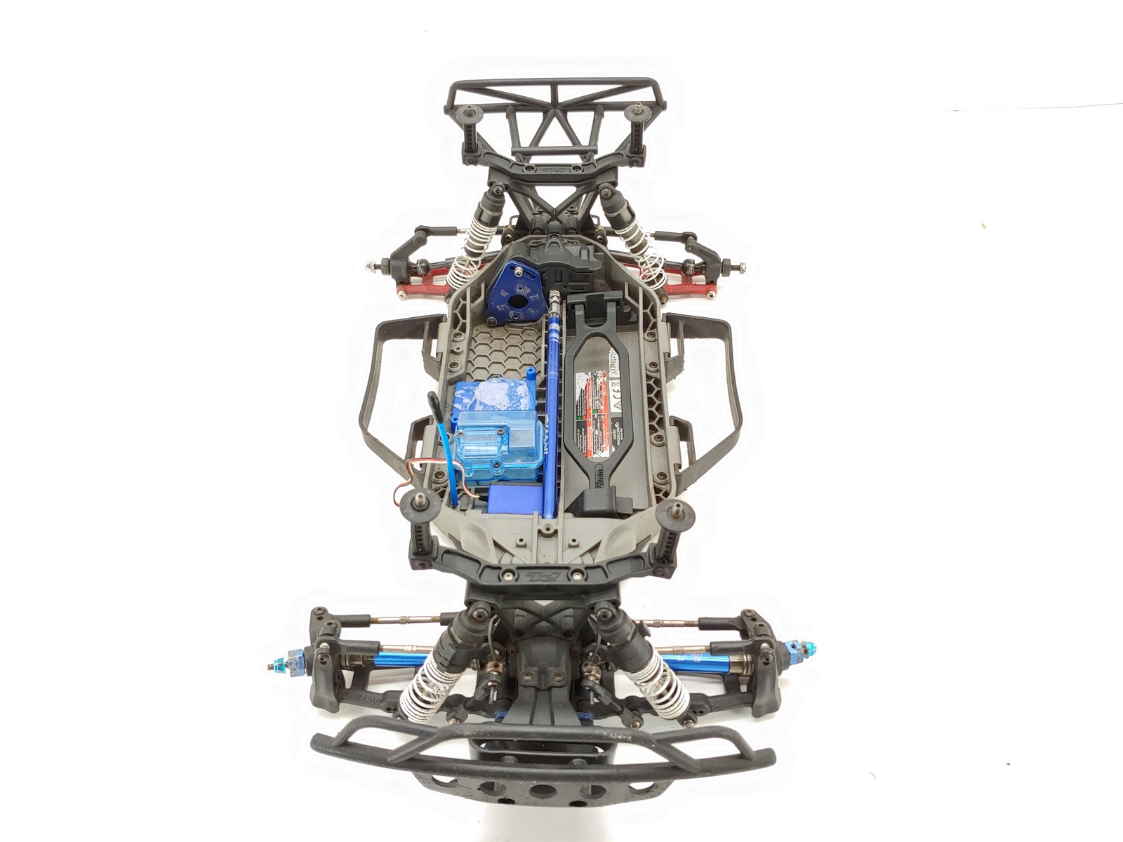 Traxxas Slash 4x4 LCG 1/10 Short Course Truck Roller Slider Chassis w/ Servo Upg