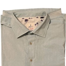 Johnnie-O - Hanging Out Peacock/Blue Short Sleeve Button Down XL Performance