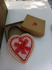 1950s Whitmans Chocolates Fancy Vintage Valentine Heart Shaped Lace Candy Box