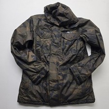 Burton Camouflage Hooded Snowboard Jacket   Men  s Size Large   Brown/Black Camo